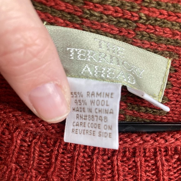 The Territory Ahead Vintage Stripes Wool Blend Sweater-Size XL - Picture 8 of 8